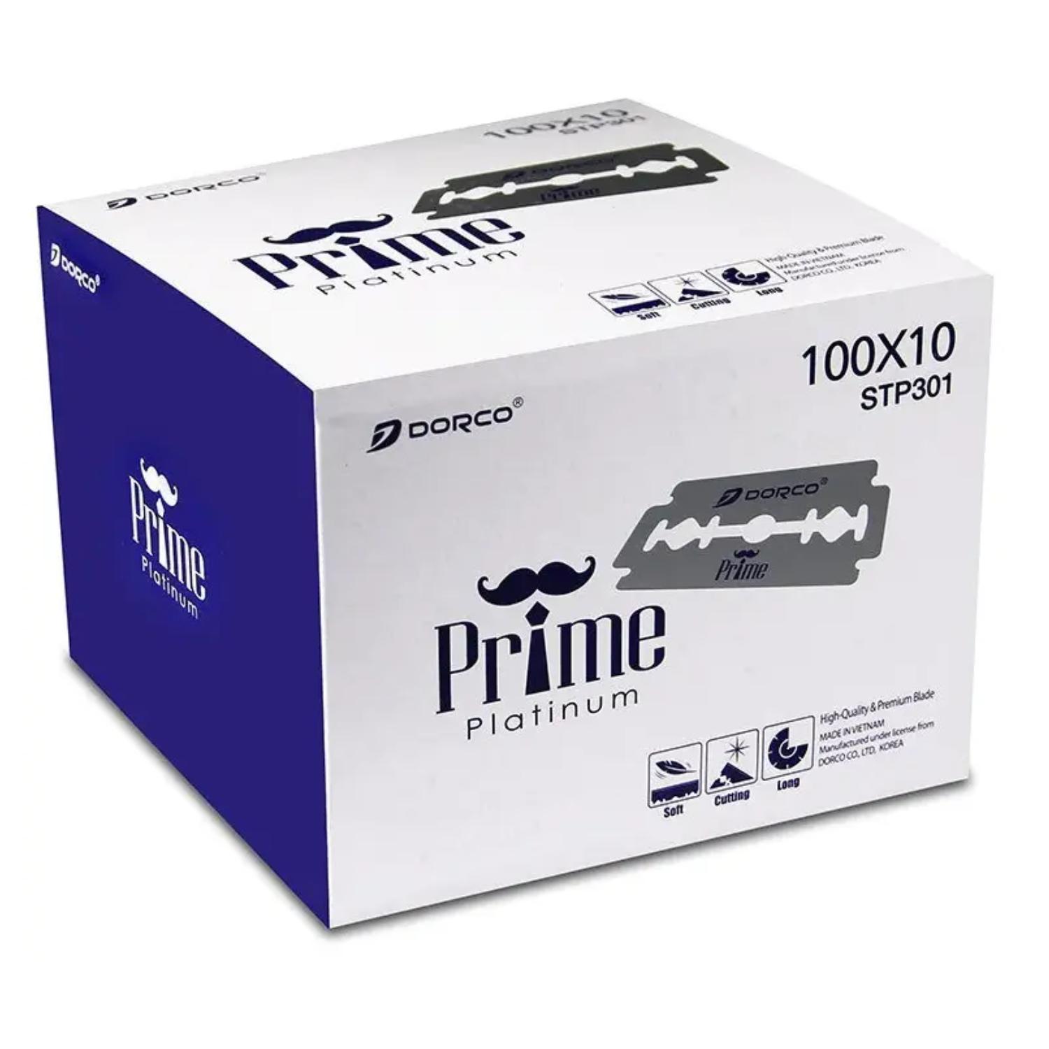 1000 NAVAJAS DORCO PARA AFEITAR DOBLE FILO PRIME PLATINUM - 1