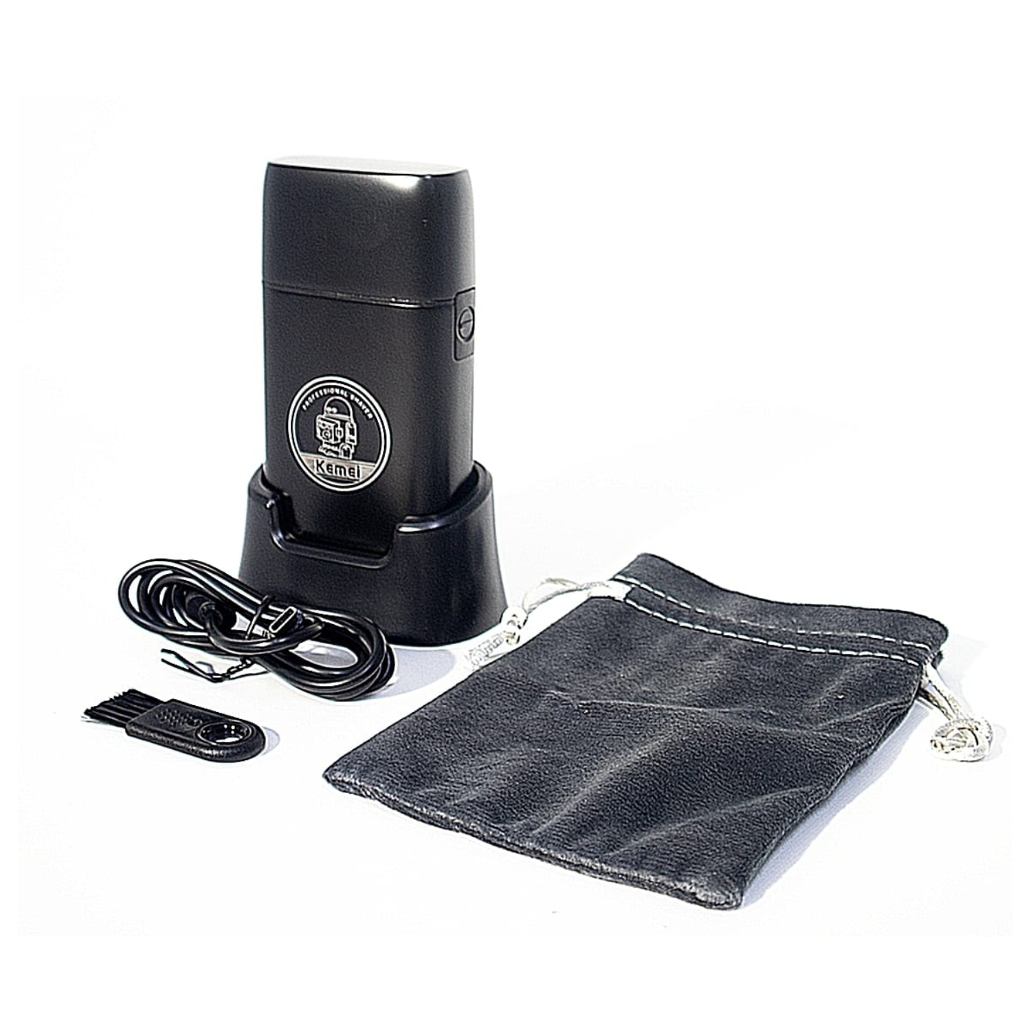 MAQUINA AFEITADORA KEMEI H73 SHAVER INALAMBRICA CON BASE - 2