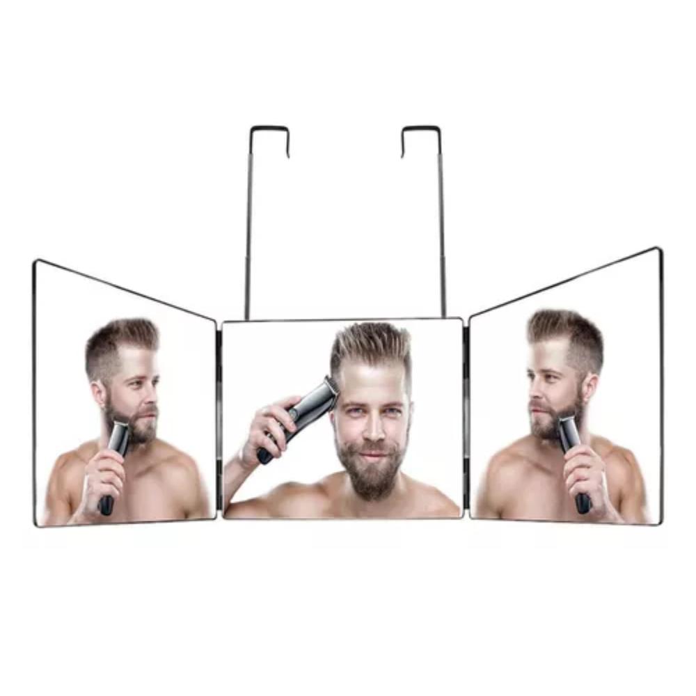 ESPEJO DE 3 VÍAS PARA CORTE PELO PORTÁTIL DE 360 ° BARBERÍA - 2