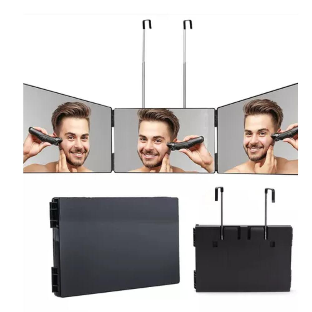 ESPEJO DE 3 VÍAS PARA CORTE PELO PORTÁTIL DE 360 ° BARBERÍA - 3