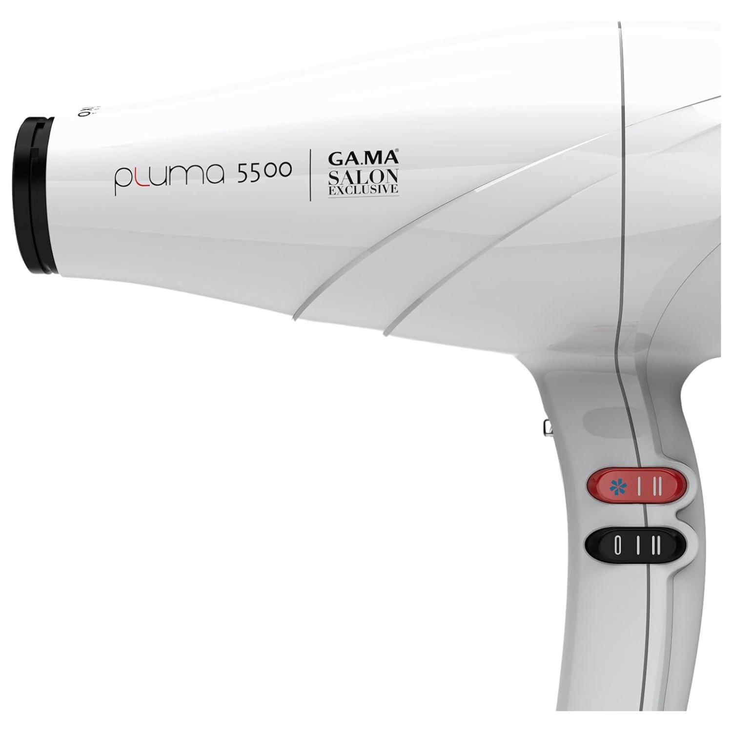 SECADOR DE PELO GAMA PLUMA 5500 ION SYSTEM OXY ACTIVE BLANCO - 4