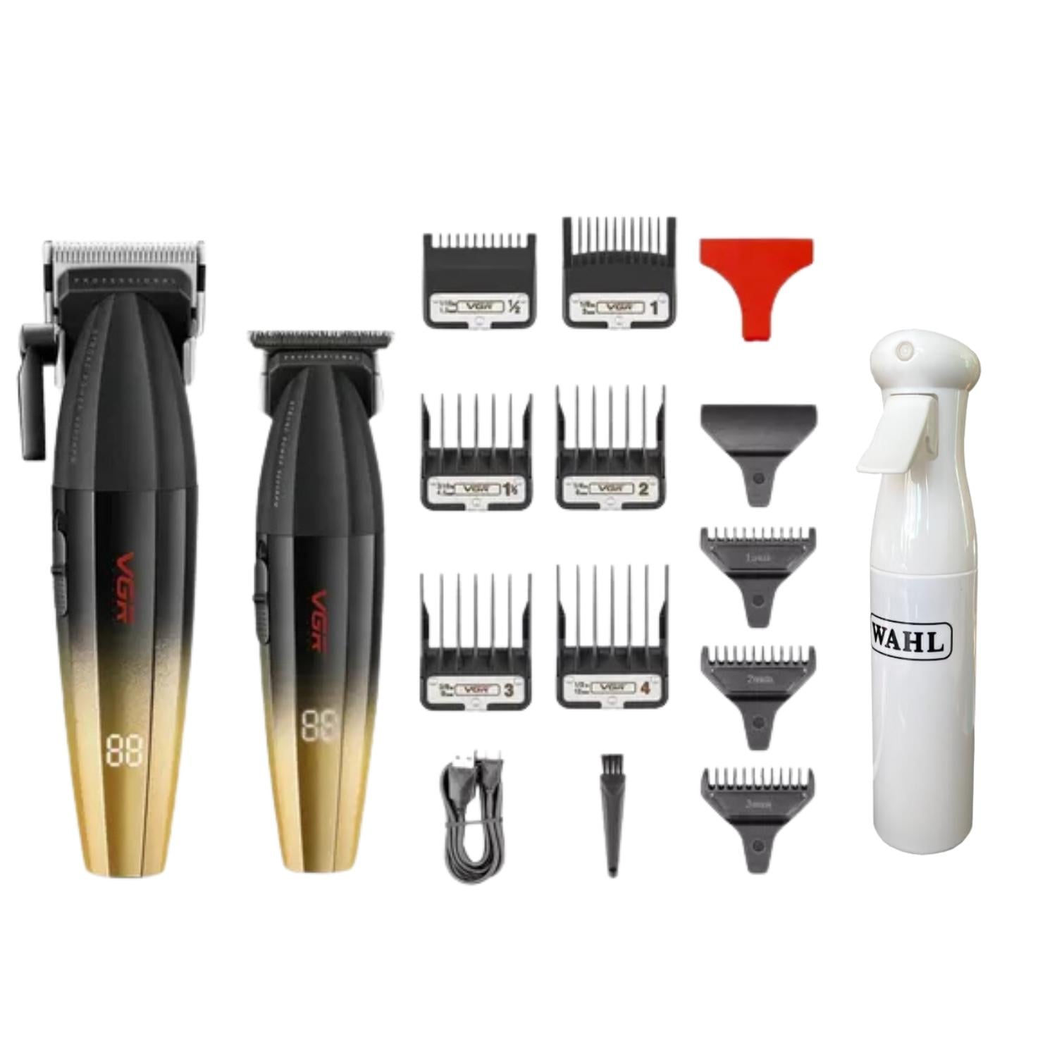 BARBER COMBO VGR PROFESIONAL GOLD CLIPPER Y TRIMMER 9000RPM - 3