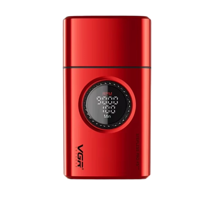 BARBER COMBO VGR PRO PATILERA V-977 + AFEITADORA V-377 ROJO - 5