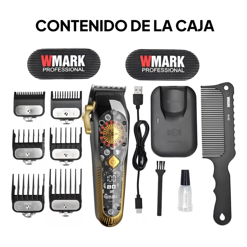 MAQUINA DE CORTE DE PELO CON CARGA INALAMBRICA WMARK NG-134 - 4