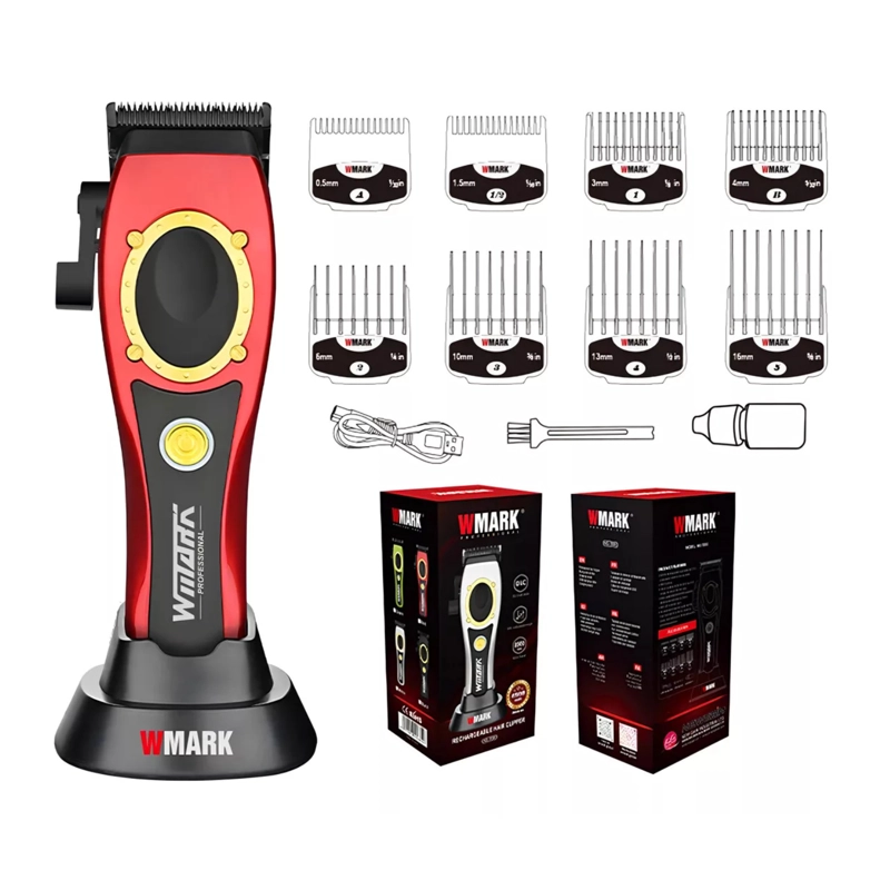 MAQUINA CORTADORA DE PELO PROFESIONAL WMARK NG-7030 ROJO - 3