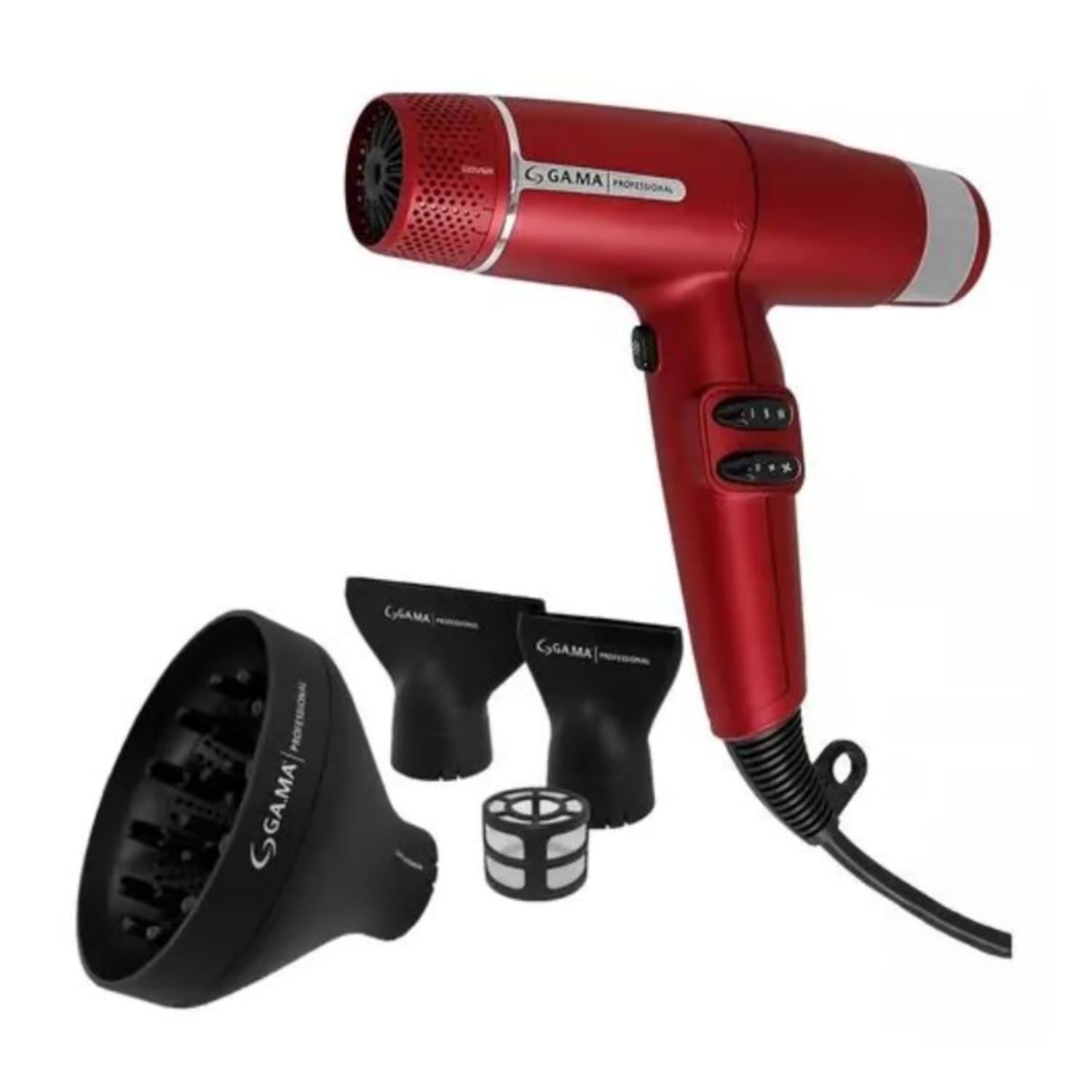 SECADOR DE PELO GAMA IQ LITE ULTRA LIVIANO PROFESIONAL ROJO - 3