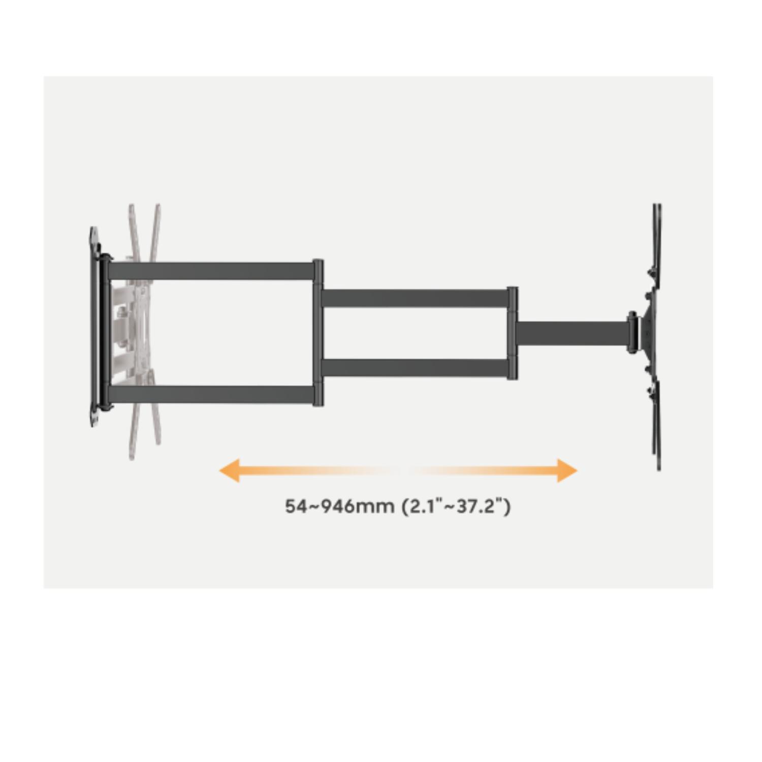 SOPORTE DE TV BRAZO EXTRALARGO PARA PANTALLA DE 23'-65' 35KG - 4