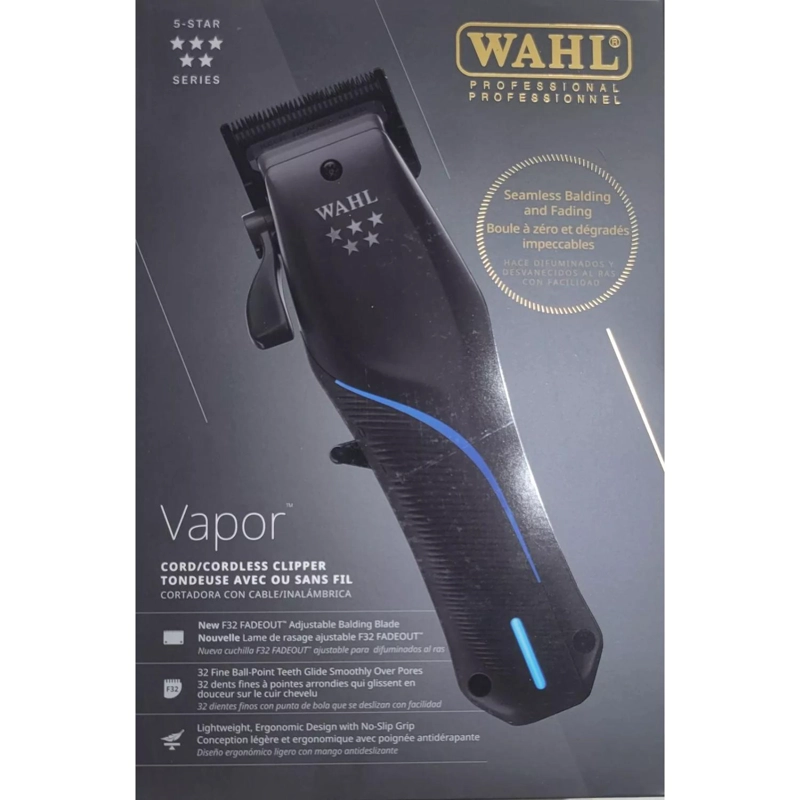 MAQUINA WAHL CORTAPELO VAPOR INALAMBRICO CORDLESS 5 STAR. - 5