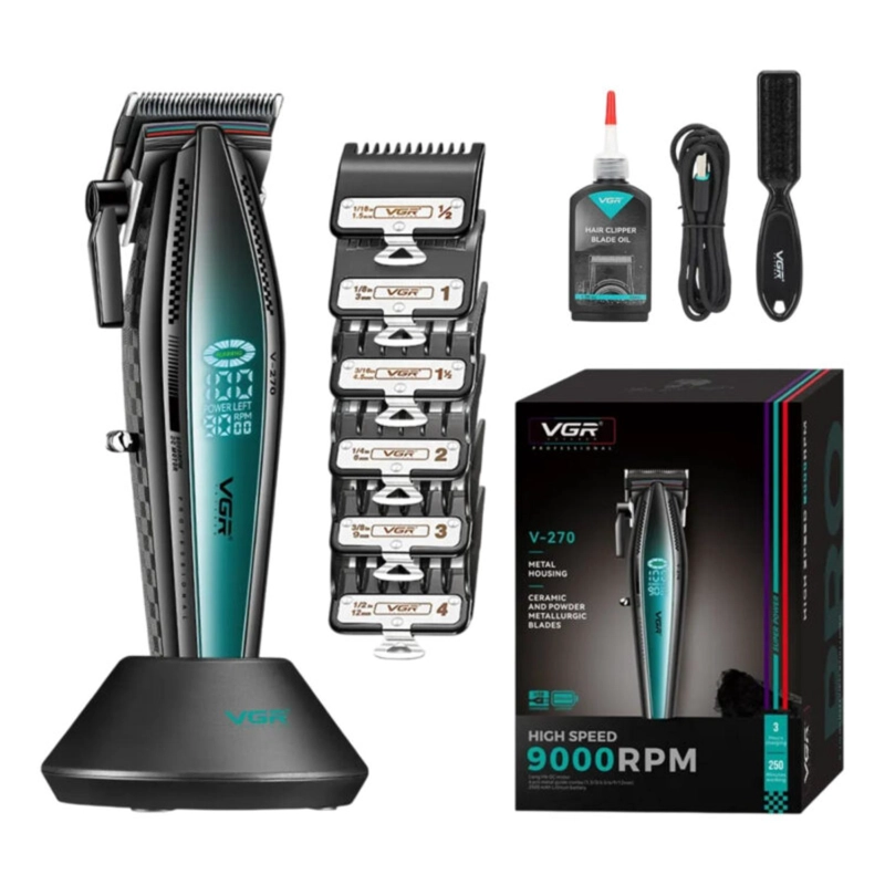 MAQUINA BARBERIA PROFESIONAL CORTA PELO VGR V-270 9000 RPM - 3