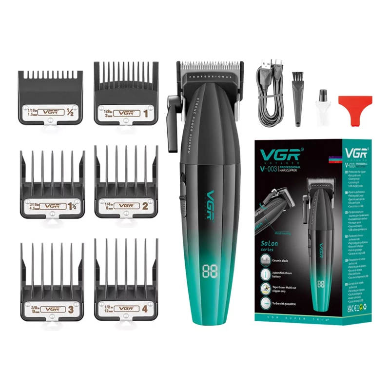 MAQUINA CORTAPELO VGR003 CLIPPER PROFESIONAL VERDE 9000RPM - 2