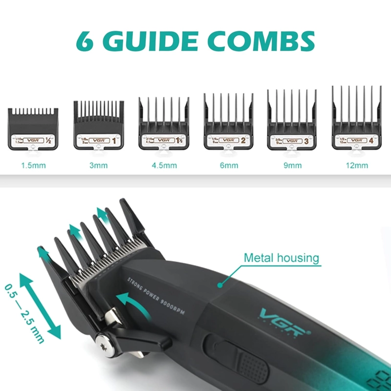 MAQUINA CORTAPELO VGR003 CLIPPER PROFESIONAL VERDE 9000RPM - 3