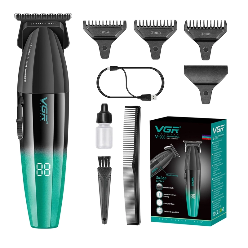 MAQUINA PATILLERA PROFESIONAL VGR V-906 VERDE 9000 RPM - 3