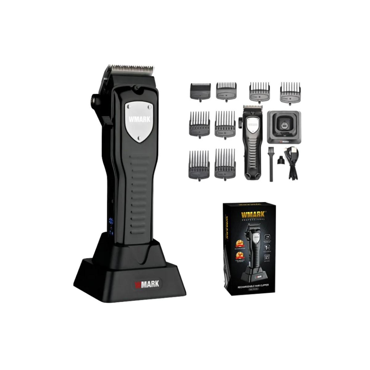 CORTADORA PROFESIONAL NEGRA WMARK NG 2042 CON BASE 7.000RPM - 1