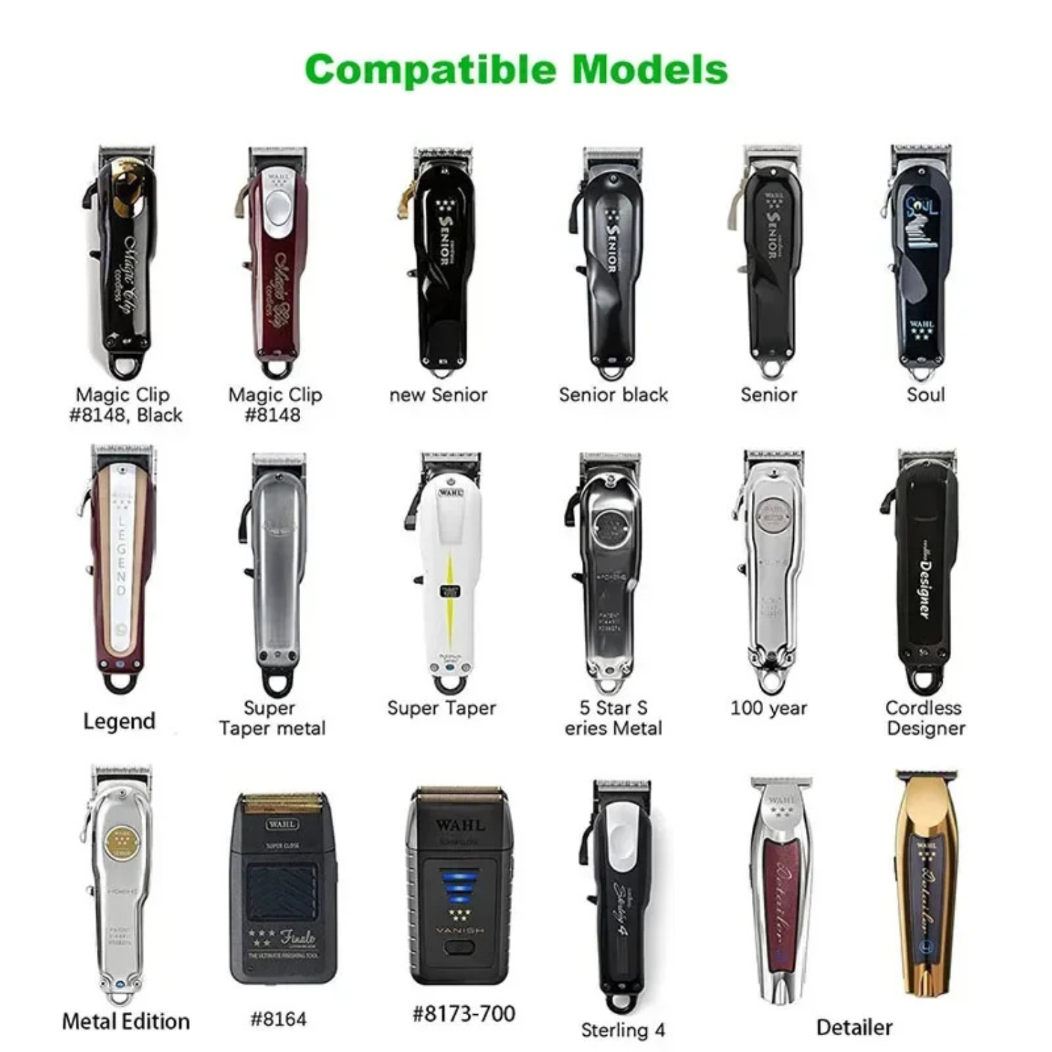 CABLE DE CARGA USB COMPATIBLE CLIPPER WAHL INALÁMBRICAS 2MTR - 6
