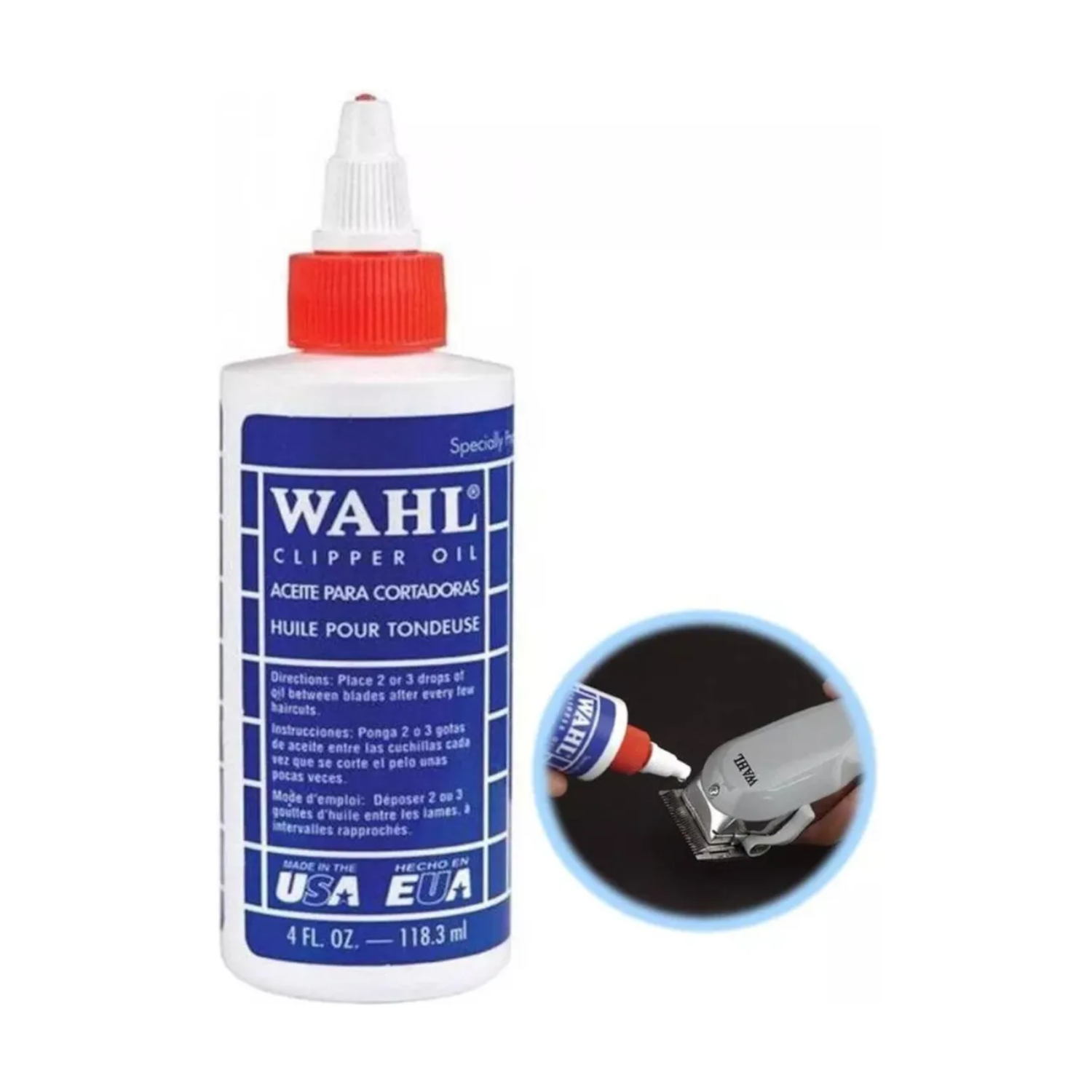 WAHL PACK LIMPIEZA MAQUINA SPRAY ENFRIADOR + ACEITE + CEPILLO FADE - 3