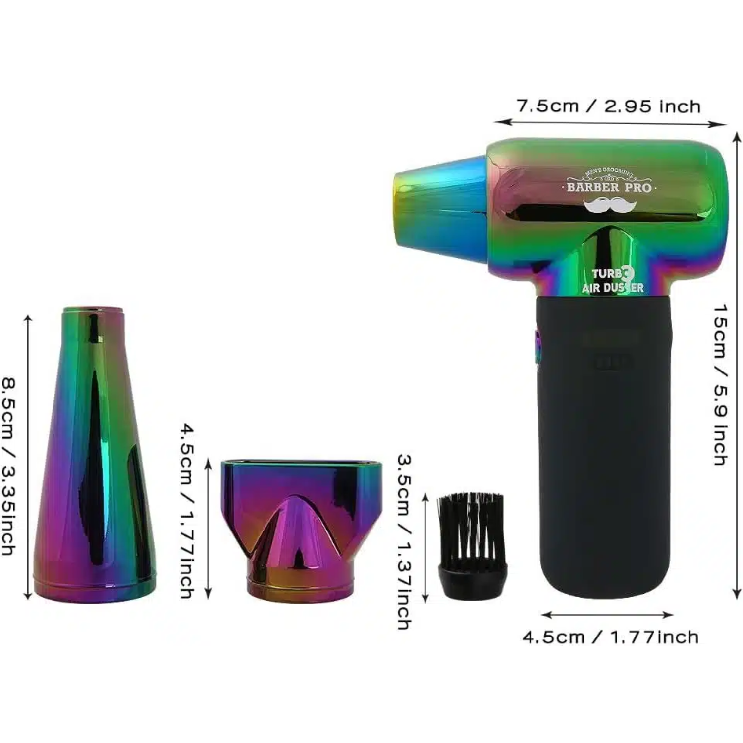 SOPLADOR ELE CTRICO INALAMBRICO 120000RPM CON BOQUILLAS TORNASOL - 2