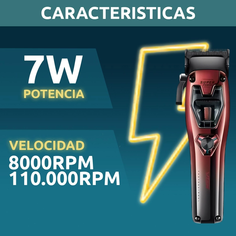 MAQUINA DE CORTAR PELO VGR V-668 INALAMBRICA MOTOR VECTOR - 7