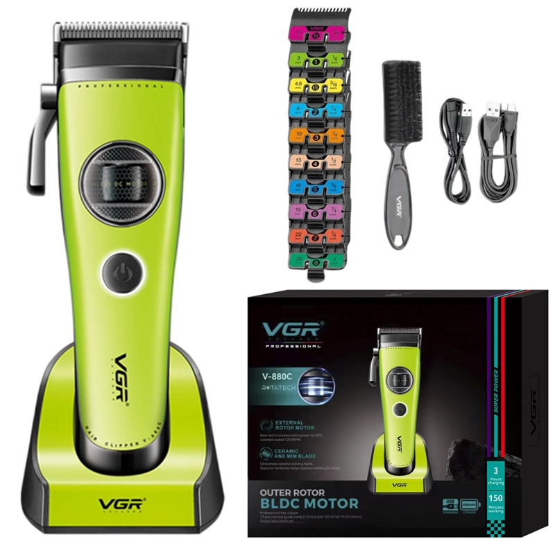 MAQUINA CORTAR PELO VGR880C CERAMICA MOTOR ROTATECH VERDE - 3
