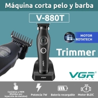 MAQUINA PATILLERA TRIMMER VGR880T ROTATECH BLDC 7200RPM NEGRO - 2