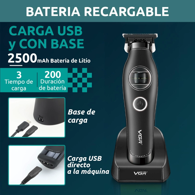 MAQUINA PATILLERA TRIMMER VGR880T ROTATECH BLDC 7200RPM NEGRO - 6
