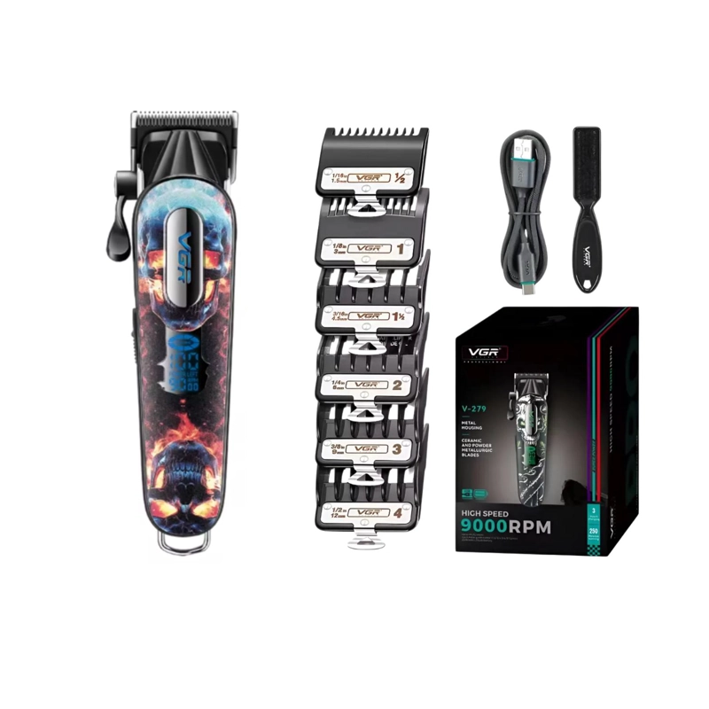 MAQUINA VGR PROFESIONAL CORTAPELO VGR V-279 9000 RPM AZUL - 3