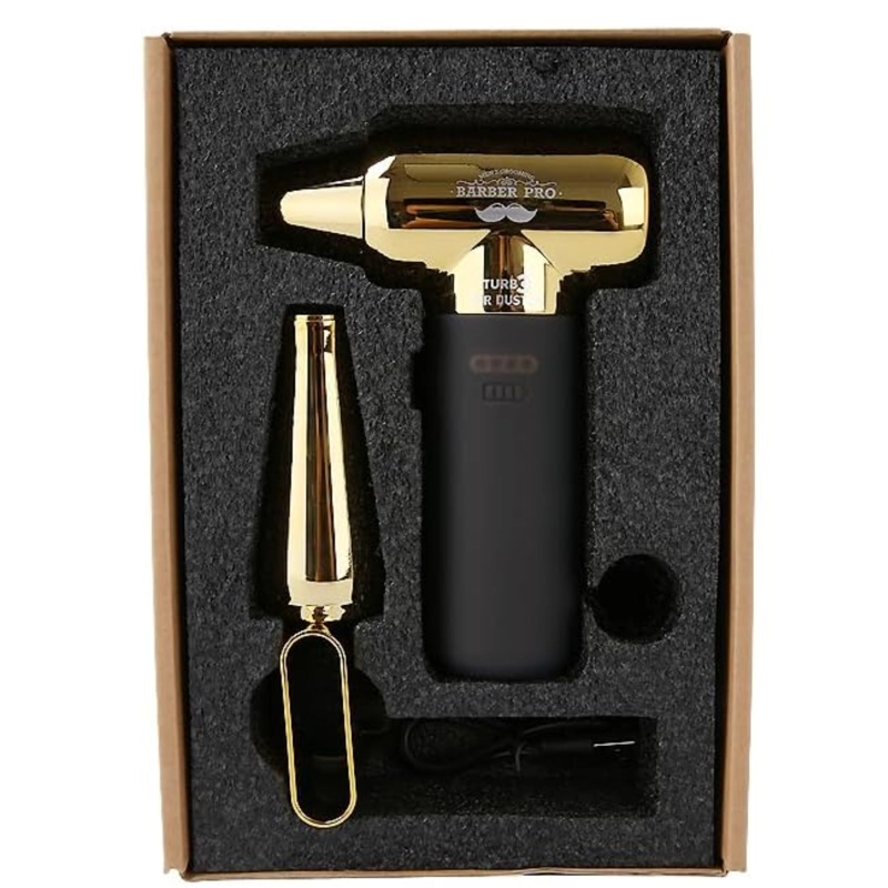 SOPLADOR ELE CTRICO INALAMBRICO 120000RPM CON BOQUILLAS DORADO - 4