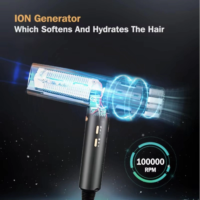 SECADOR DE CABELLO WMARK PRO. 2000W ULTRA LIGERA SILVER - 8