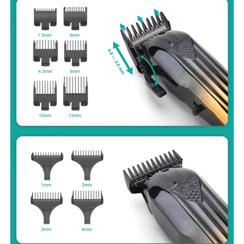 BARBER COMBO VGR PROFESIONAL V644 CLIPPER + TRIMMER + SHAVER - 5