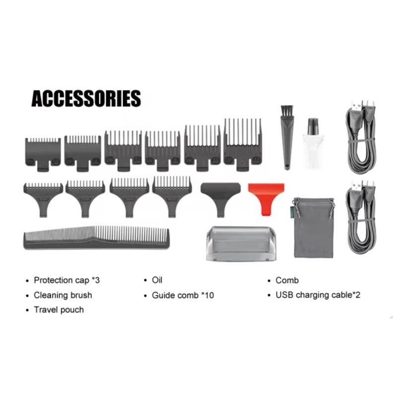 BARBER COMBO VGR PROFESIONAL V644 CLIPPER + TRIMMER + SHAVER - 7