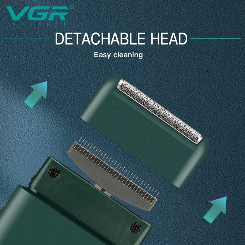 AFEITADORA MINI SHAVER Y TRIMMER VGR390 VIAJE RECARGABLE - 7