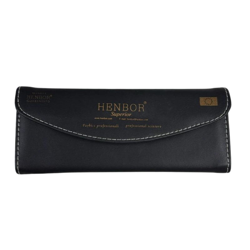 SET TIJERA HENBOR ITALANA MICRODENTADA Y ESCULPIDORA DORADO - 3