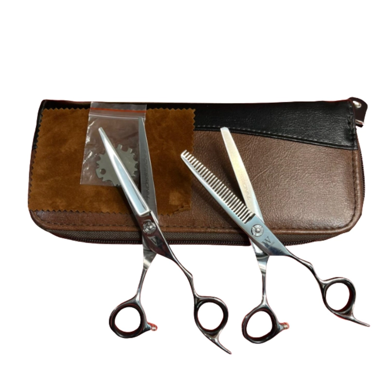 SET DE TIJERAS PARA CORTE DE CABELLO WMARK NG-001 6' - 4