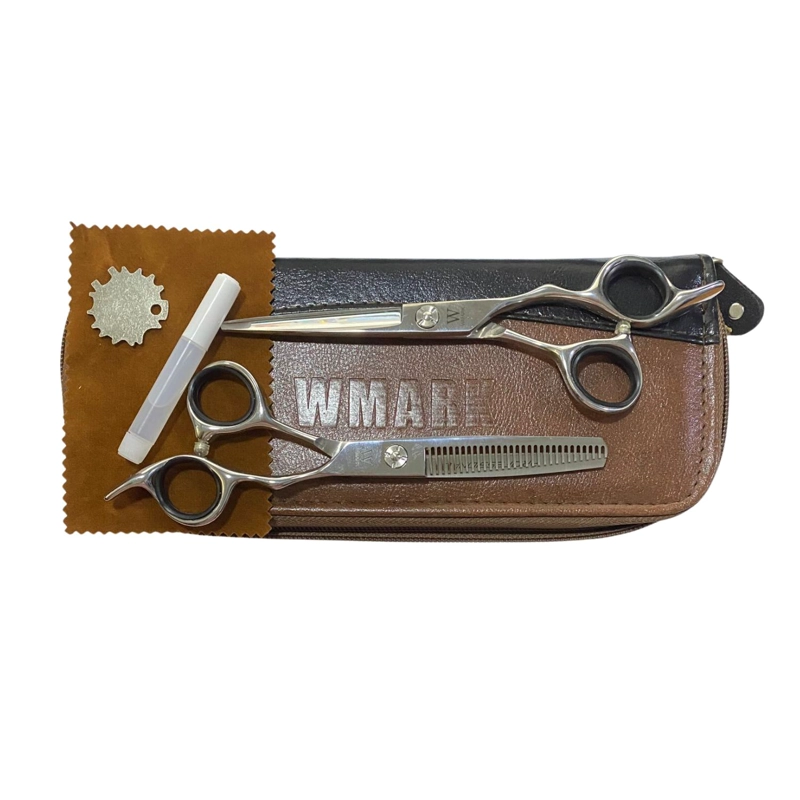 SET DE TIJERAS PARA CORTE DE CABELLO WMARK NG-001 6' - 5