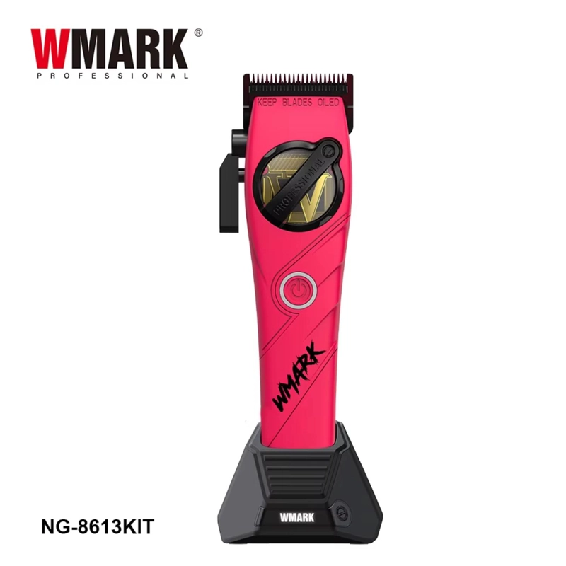 KIT CORTADORA DE PELO + TRIMMER DETAILER WMARK NG-8613 ROSADO - 4