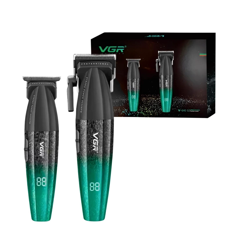BARBER COMBO VGR PROFESIONAL V640 CLIPPER Y TRIMMER VERDE - 3