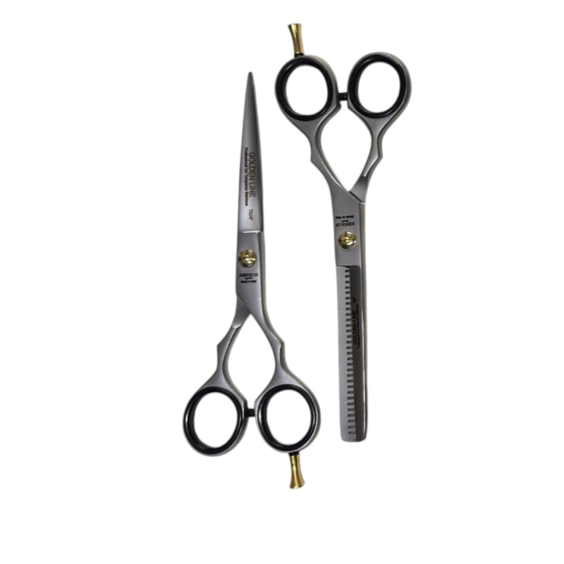 KIT TIJERA HENBOR ITALANA MICRODENTADA Y ESCULPIDORA MATE - 1