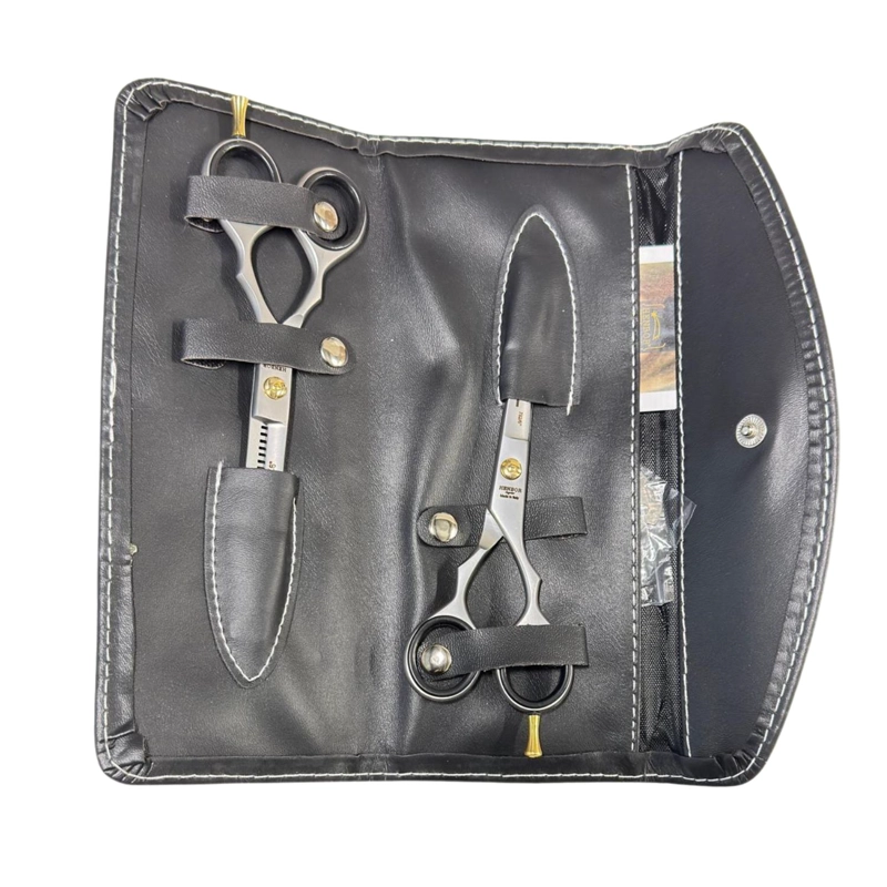 KIT TIJERA HENBOR ITALANA MICRODENTADA Y ESCULPIDORA MATE - 2