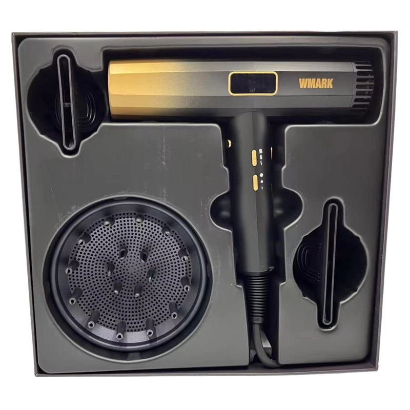 SECADOR DE CABELLO WMARK PROFESSIONAL 2000W ULTRA LIGERA GOLD - 9