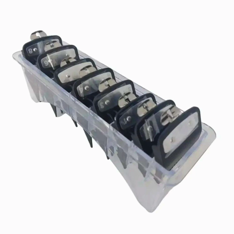 SET PEINES DE ALZA GUIA PREMIUM METALICO X 8 U COLOR NEGRO - 3