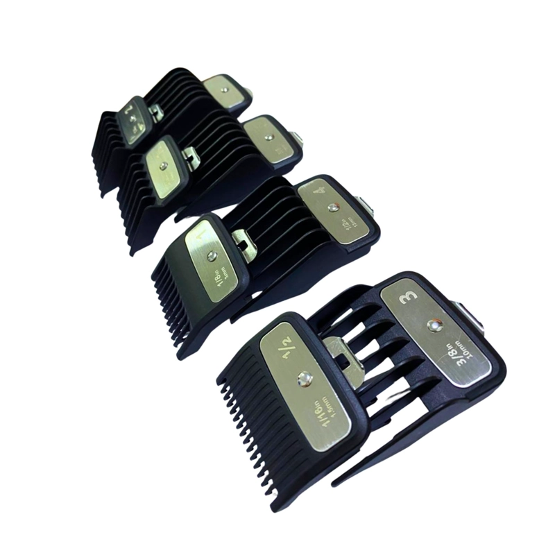 SET PEINES DE ALZA GUIA PREMIUM METALICO X 8 U COLOR NEGRO - 4