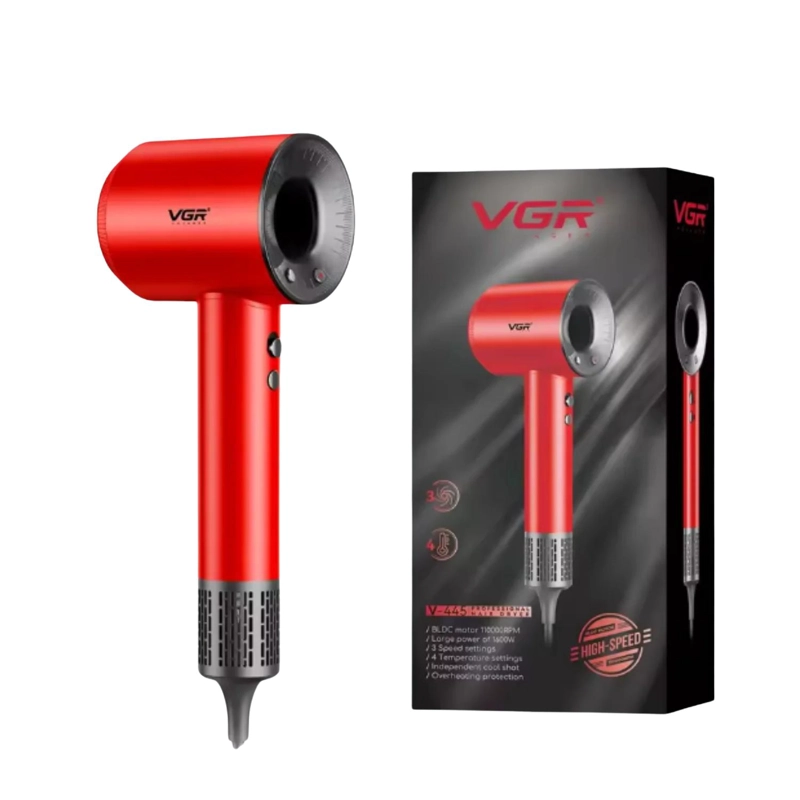 SECADOR DE PELO VGR PROFESIONAL V-445 110000RPM ROJO - 3