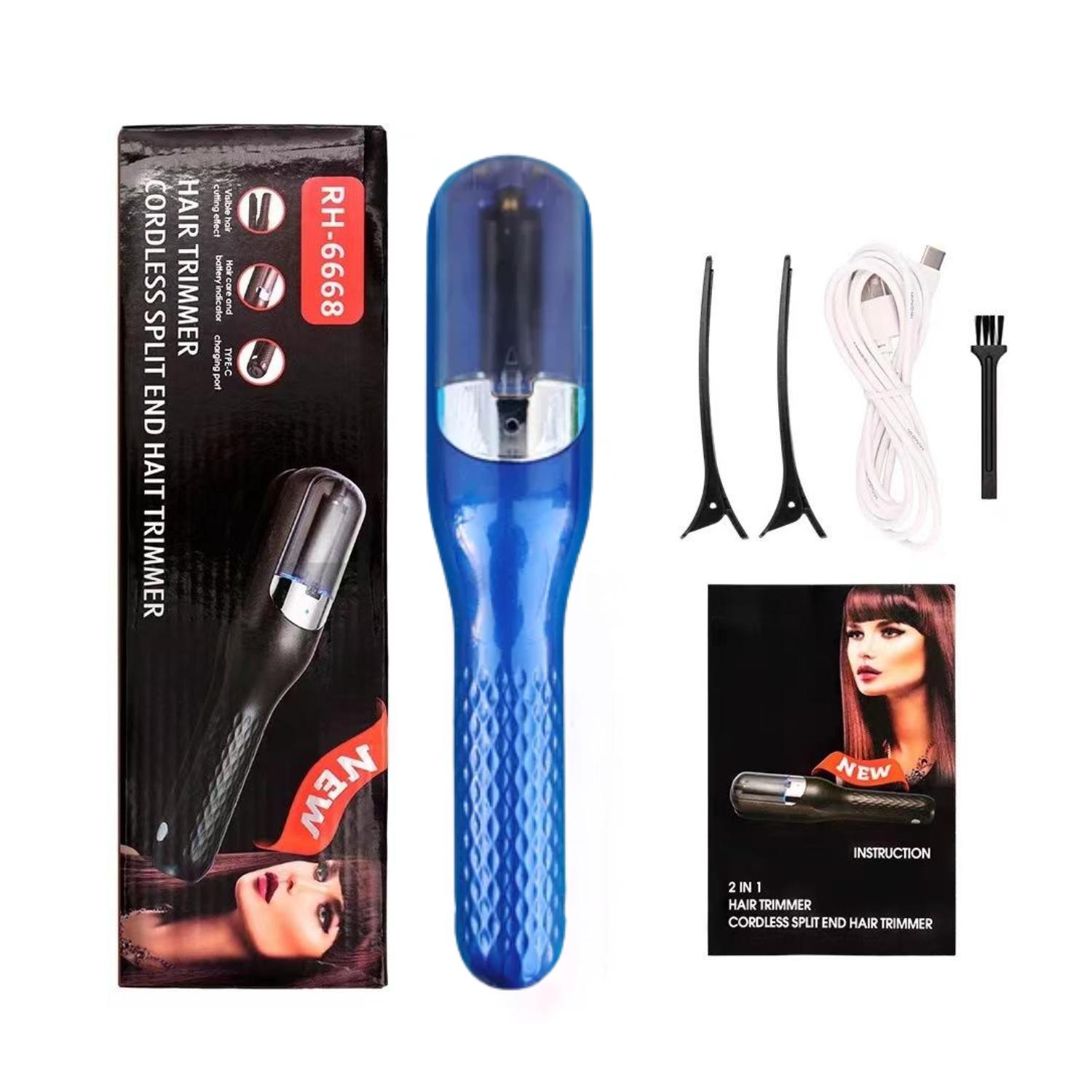 CORTADORA DE PUNTAS ABIERTAS Y DAÑADAS DEL CABELLO  AZUL - 2