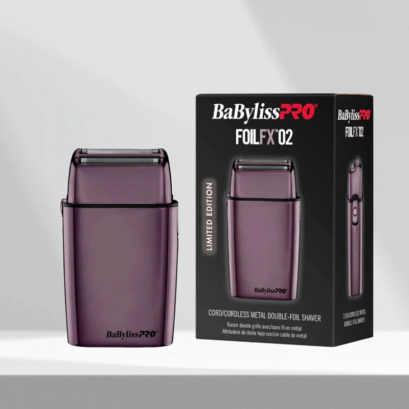 AFEITADORA BABYLISSPRO FOILFX02 DOUBLE FOIL SHAVER PURPLE - 4