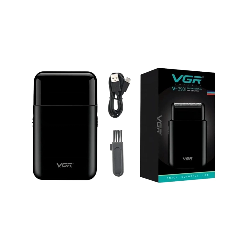 AFEITADORA MINI SHAVER Y TRIMMER VGR390 VIAJE NEGRO - 6