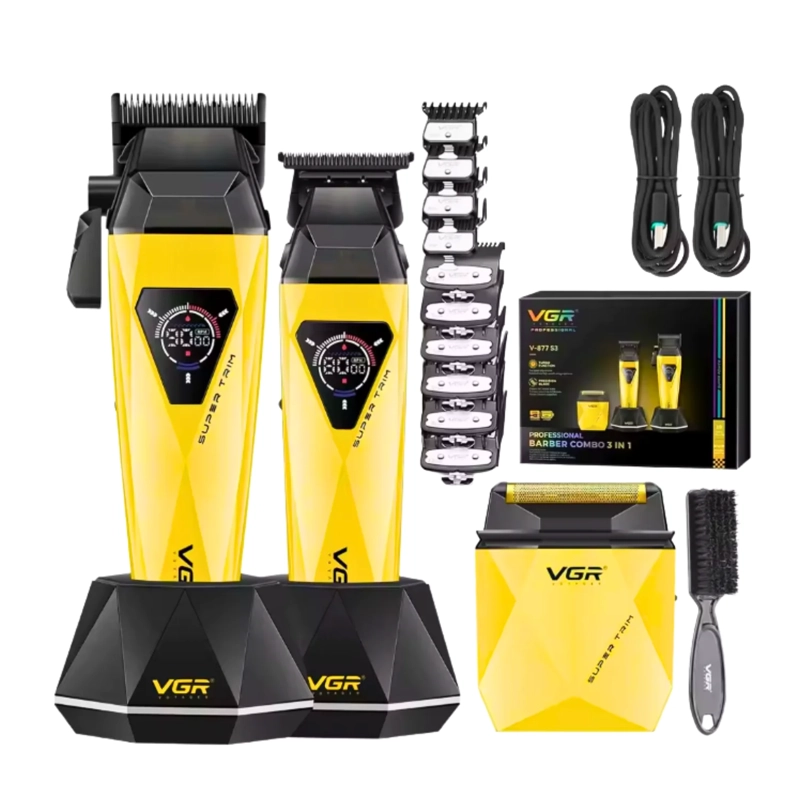 BARBER COMBO VGR PROF V877S3 DIAMANTE 9000 RPM DORADO - 2