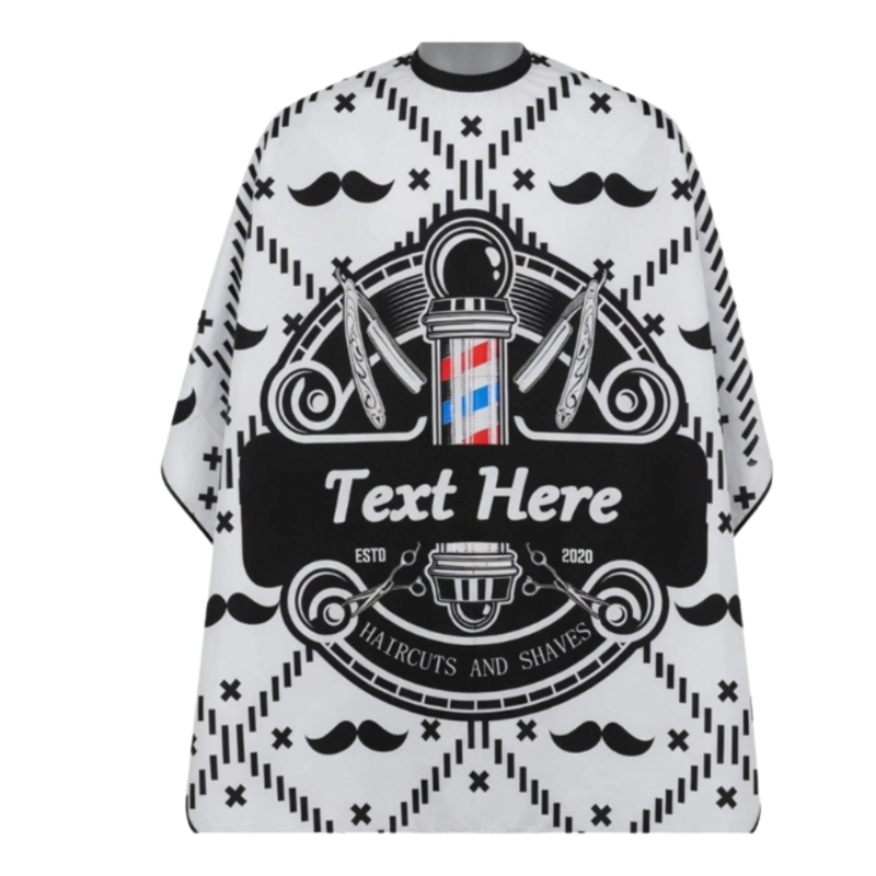 CAPA CUELLO DE GOMA BARBERSHOP COLOR BLANCO - 3