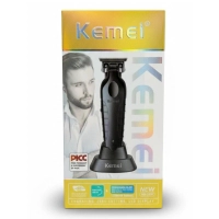 KEMEI DESVELLADORA CORDLESS TRIMMER CON BASE NEGRA KM2299 - 5