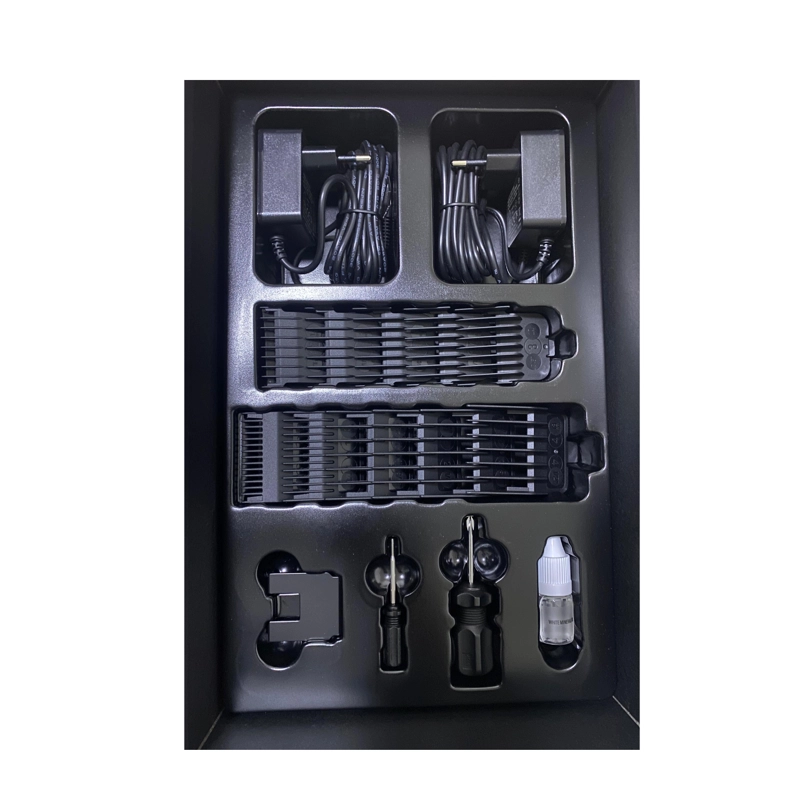 SET JRL DIAMANTE CLIPPER + TRIMMER NEGRO 8200 RPM - 4