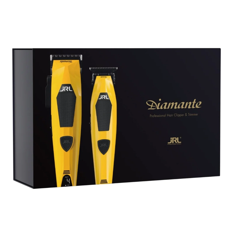 SET JRL DIAMANTE CLIPPER + TRIMMER AMARILLO 8200 RPM - 2