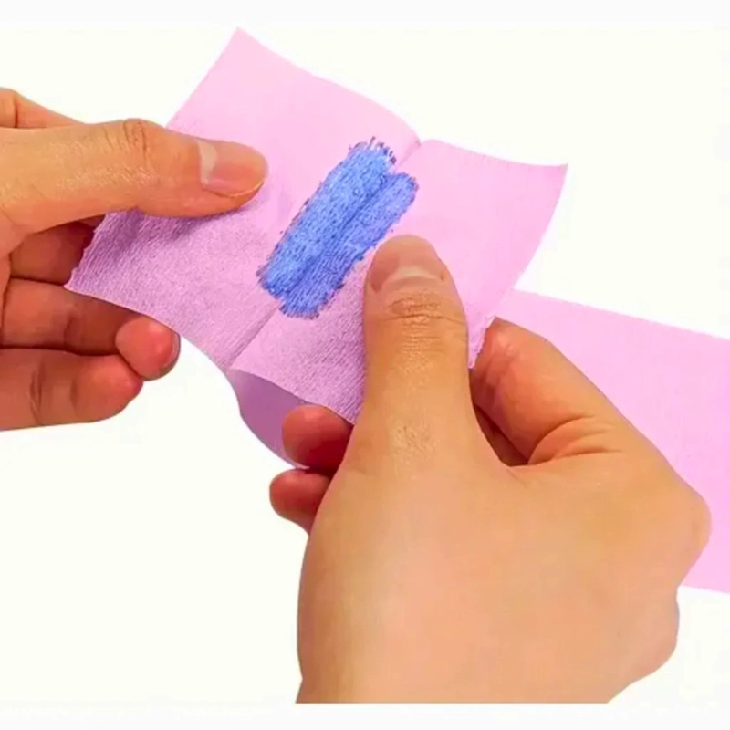 PACK 5 ROLLOS PAPEL CUELLO BARBERIA PELUQUERIA ROSADO - 3